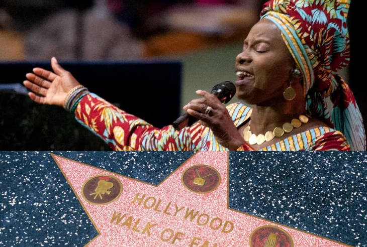Angélique Kidjo devient la première artiste africaine noire à obtenir une étoile sur le Hollywood Walk of Fame